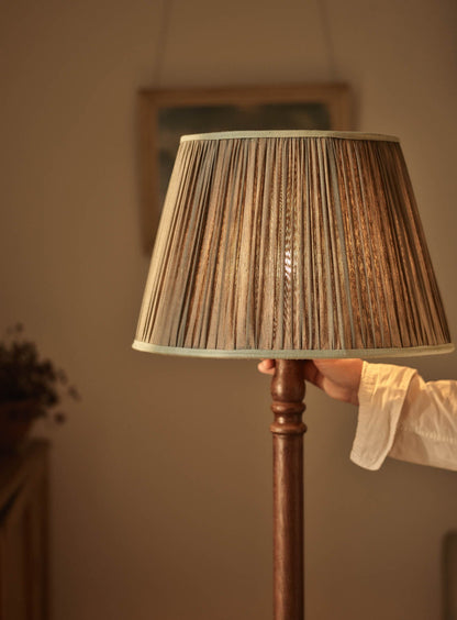 Gathered Silk Lampshade, Large,