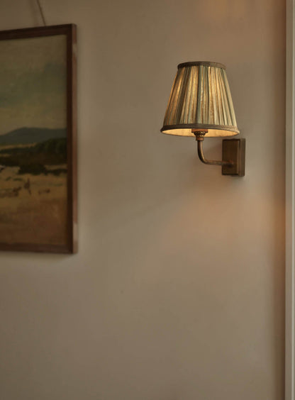 Gathered Silk Lampshade, Small,