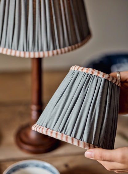 Cotton Lampshade, Small, Soft Blue