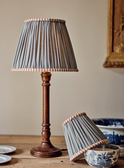 Cotton Lampshade, Large, Soft Blue
