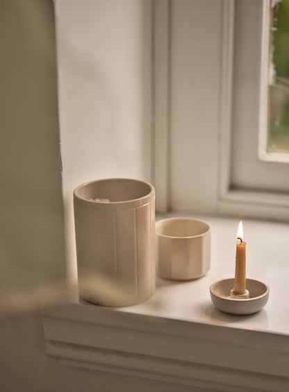 Handmade Stoneware Candle Holder